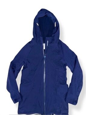 Ivivva Navy Blue Hooded Lined Warm Jacket Sz 6